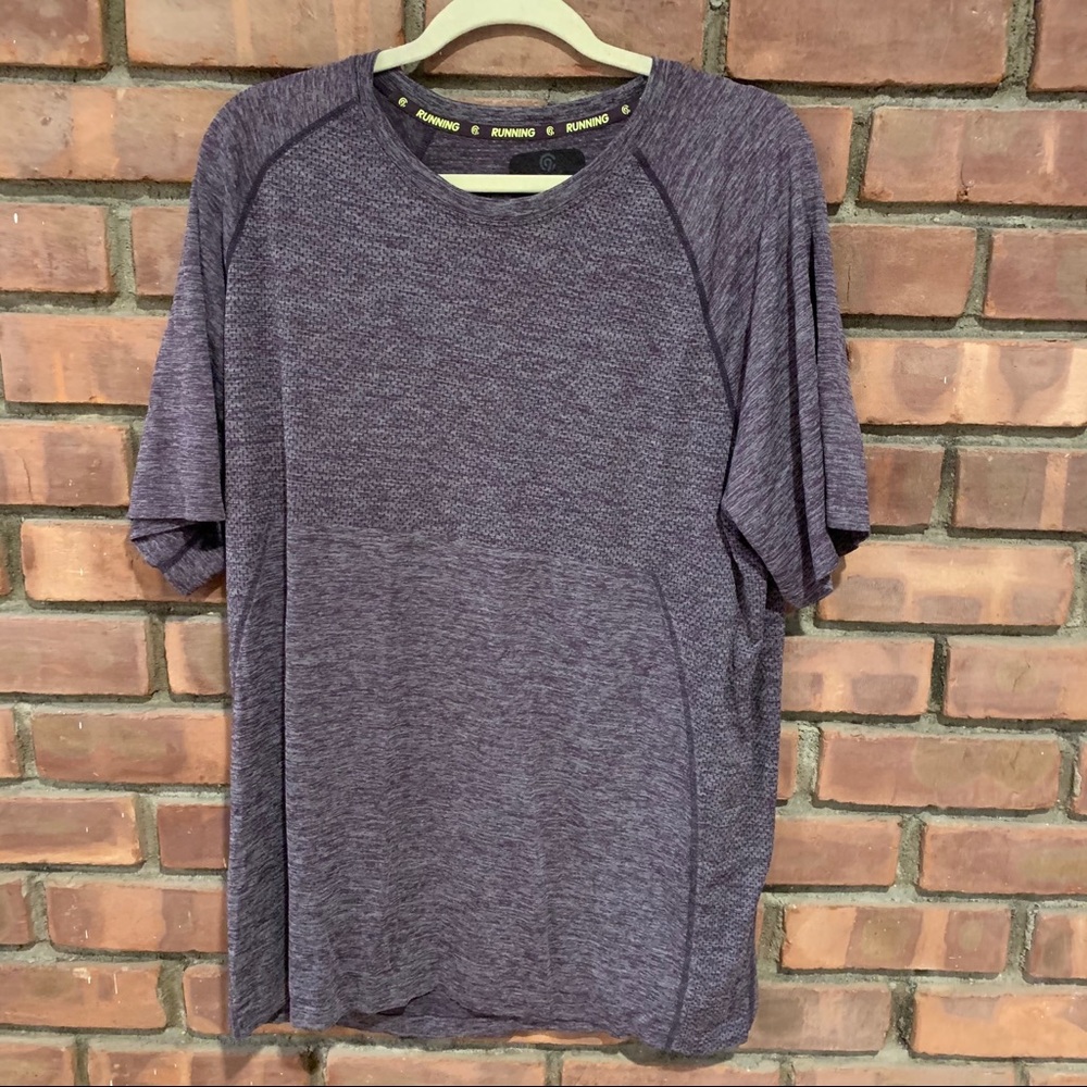 Champion purple short sleeve workout tee